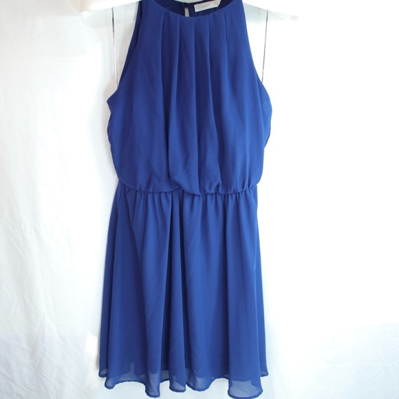 Lush Navy Blue Sleeveless Dress Size L - Picture 1 of 4